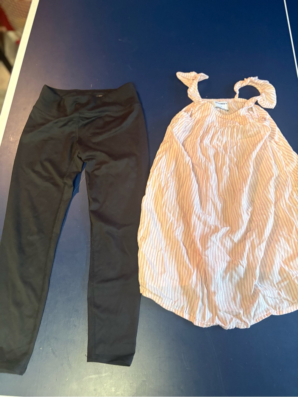 Kids Athletic Black leggings and cotton top